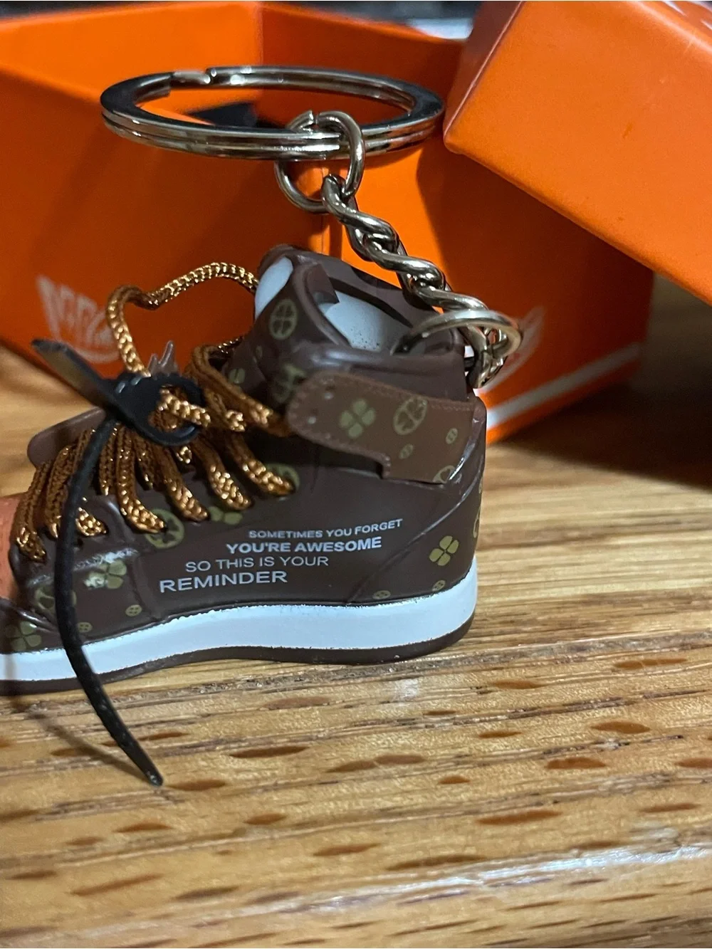 MPK - LV Designer Brown Mini Sneaker Keychain - Unisex Accessorie.In retail box